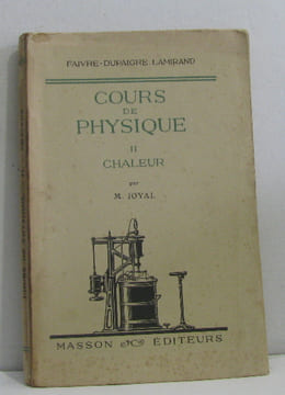 Cours de physique II chaleur. Lamirand Faivre-dupaigre