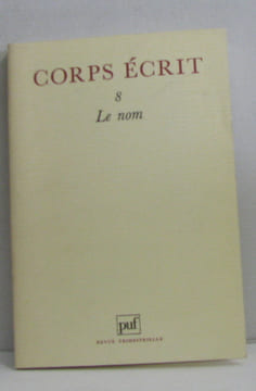 Corps écrit 8 le nom. Collectif