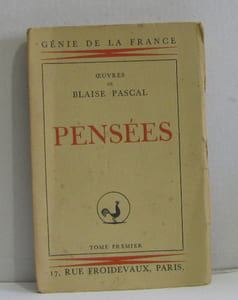Pensées tome premier