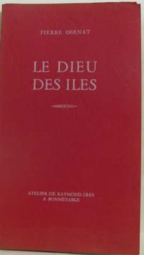 Le dieu des iles. Osenat Pierre