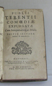 Publii terentii comoediae expurgatae cum interpretatione ac notis. undefined