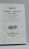 Lycée ou cours de littérature ancienne et moderne ( 17 volumes - du tome I au tome 18 - manque tome 16). La Harpe J.f
