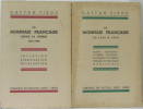 La monnaie francaise depuis la guerre (deux volumes). Pirou