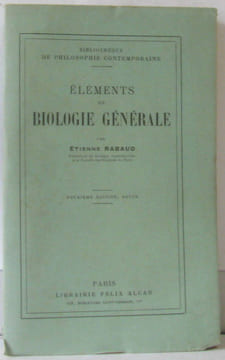 Eléments de biologie générale. Rabaud