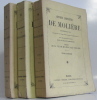 Oeuvres complètes de Molière accompagnée de notes tirées de tous les commentateurs avec des remarques nouvelles par F. Lamaistre (3 tomes). Molière  ...