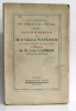 Le Fauteuil du Maréchal Joffre -Discours de réception de M. le Général Weygand à l'Académie francaise et Réponse de M. Jules Cambon ambassadeur de ...