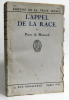 L'appel de la race. Mazenod Pierre