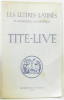 Tite-live (chapitre XIX des lettres latines). Morisset  Thévenot