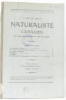 Le naturaliste canadien Vol. LXIII (VII de la 3e série) N°1 Québec janvier 1936. Collectif