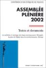 Conférence des Evêques de France : Assemblée plénière 2002. Conférence Evêques De France
