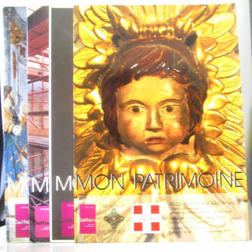 4 magazines: Mon patrimoine: Les chemins du baroque en Savoie (dec.91) - Retable de Flandre (mai 91) - grand théâtre de Bordeaux (mars 91) - site ...