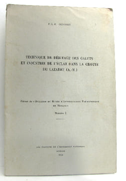 Technique de débitage des galets et industrie de l'éclat dans la grotte du Lazaret (A-M)- Extrait du "Bulletin du musée d'Anthropologie Préhistorique ...