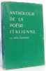 Anthologie de la poésie italienne des origines à nos jours. Histoire et Art. Chuzeville