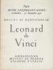 Dessins et manuscrits - paris musée jacquemart-andré 16 octobre - 30 novembre 1956. Leonard De Vinci