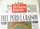 Le monde de la révolution française (n°1 a 12 + leurs supplément: Journal des droits de l'homme pour chaque numéro). Collectif
