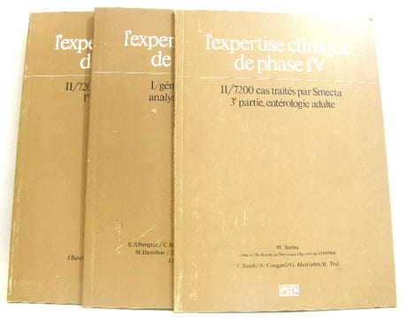 L'expertise clinique de phase IV. II/ 7200 cas traités par Smecta. 1 er partie gastrologie. I/ généralités phase IV analyse multifactorielle. II / ...