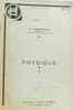 Physique tome premier et second. Destriau