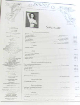 Egoïste n°11 Isabelle Adjani (grand format). Collectif