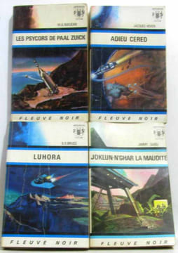 4 livres S-F: Luhora Joklun-n'ghar la maudite les psycors de Paal Zuick Adieu Cered. Bruss Guieu Rayjean Hoven