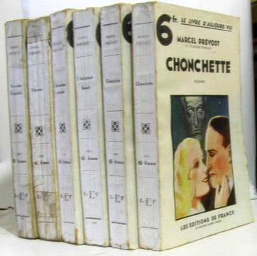 6 romans: L'accordeur aveugle L'adjudant Benoît Féminité Chonchette Fébronie Nouvelles féminités). Prévost