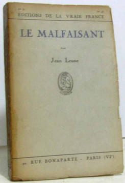 Le malfaisant (non coupé). Leune