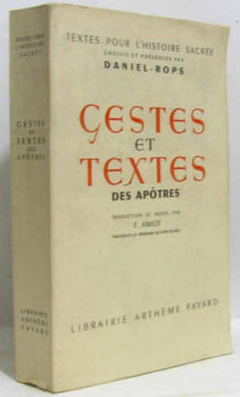 Gestes et textes des apôtres (non coupé). Daniel Rops