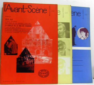 3 numéros de L'avant scène: n°220 15 mai + n°222 15 juin + n°224 15 juillet 1960