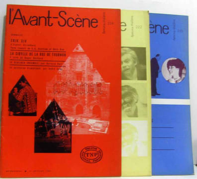 3 numéros de L'avant scène: n°220 15 mai + n°222 15 juin + n°224 15 juillet 1960. Collectif
