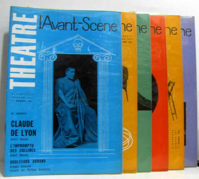 6 numéros de L'avant scène: n°251 15 oct. + n°252 1er nov + n°253 15nov + n°254 1 dec. + n°255 15 dec 1961+ n°256 1er janv 1962. Collectif