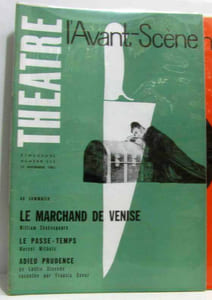 6 numéros de L'avant scène: n°251 15 oct. + n°252 1er nov + n°253 15nov + n°254 1 dec. + n°255 15 dec 1961+ n°256 1er janv 1962
