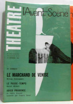 6 numéros de L'avant scène: n°251 15 oct. + n°252 1er nov + n°253 15nov + n°254 1 dec. + n°255 15 dec 1961+ n°256 1er janv 1962. Collectif