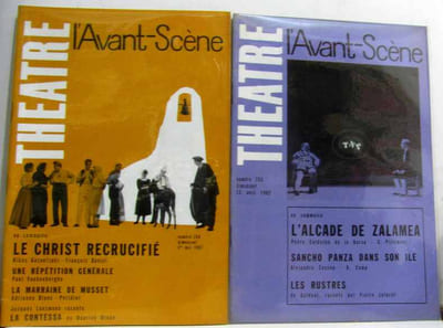 2 numéros de L'avant scène: n°263 15 avril + n°264 1er mai 1962