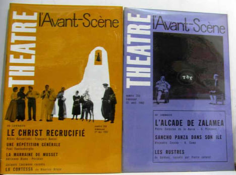 2 numéros de L'avant scène: n°263 15 avril + n°264 1er mai 1962. Collectif