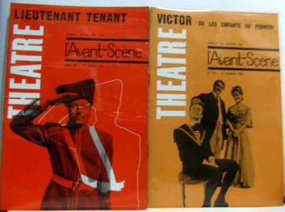 2 numéros de L'avant scène: n°276 15 nov. + n°277 1 dec. 1962