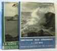 La côte d'émeraude + Menhirs et Dolmens + Bretagne aux légendes (photos de Jos le Doaré) 3 volumes. Le Roy  Giot  Hélias