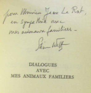 Dialogues avec mes animaux familiers - avec hommage de l'auteur