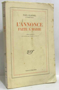 L'annonce faire à Marie - pages non coupées. Claudel