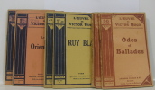 Odes et ballades ruy blas les orientales (lot de sept petits livres). Hugo Victor