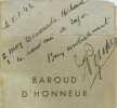 Baroud d'honneur (avec hommage de l'auteur). Porcher