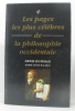 Les pages les plus célèbres de la philosophie occidentale. Huisman Denis