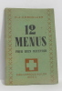 12 menus pour bien recevoir. Cornellier H.j