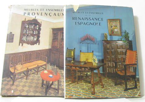 Meubles et ensembles provençaux - meubles et ensembles renaissance espagnole (lot deux livres). Algoud Henri de Fayet Monique