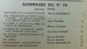 Revue de l'institut Napoléon 70 - janvier 1959 (trimstriel). Collectif