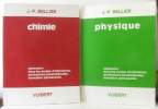 Chimie + Chimie - admission dans les écoles d'infirmières professions paramédicales formation permanente (2 volumes). Bellier Jean-Paul