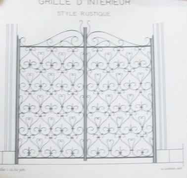 6 documents de ferronnerie (voir descriptif) : 230 modèles de ferronnerie (très incomplet) Lampadaires lustres appliques guéridons porte pots de ...