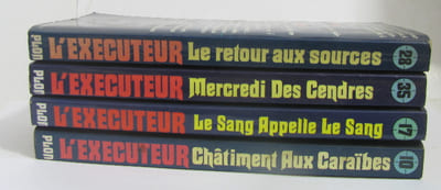 Le retour aux sources - châtiment aux caraïbes - le sang appelle le sang - mercredi des cendres (lot de 4 l'exécuteur)