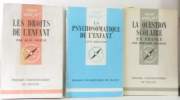 La psychosomatique de l'enfant + Les droits de l'enfants + La question scolaire (3 livres). Kreisler  Chazal  Mégrine