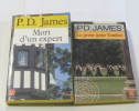 Lot de 2 livres Mort d'un expert - la proie pour l'ombre. James P. D