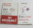 (lot de 2 livres) Testez votre français - 100 mots à sauver. Collectif  Pivot Bernard  Desclozeaux