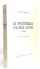 Le mystérieux colonel burns. Gauvain Victor  Frérot Michel (illustrations)